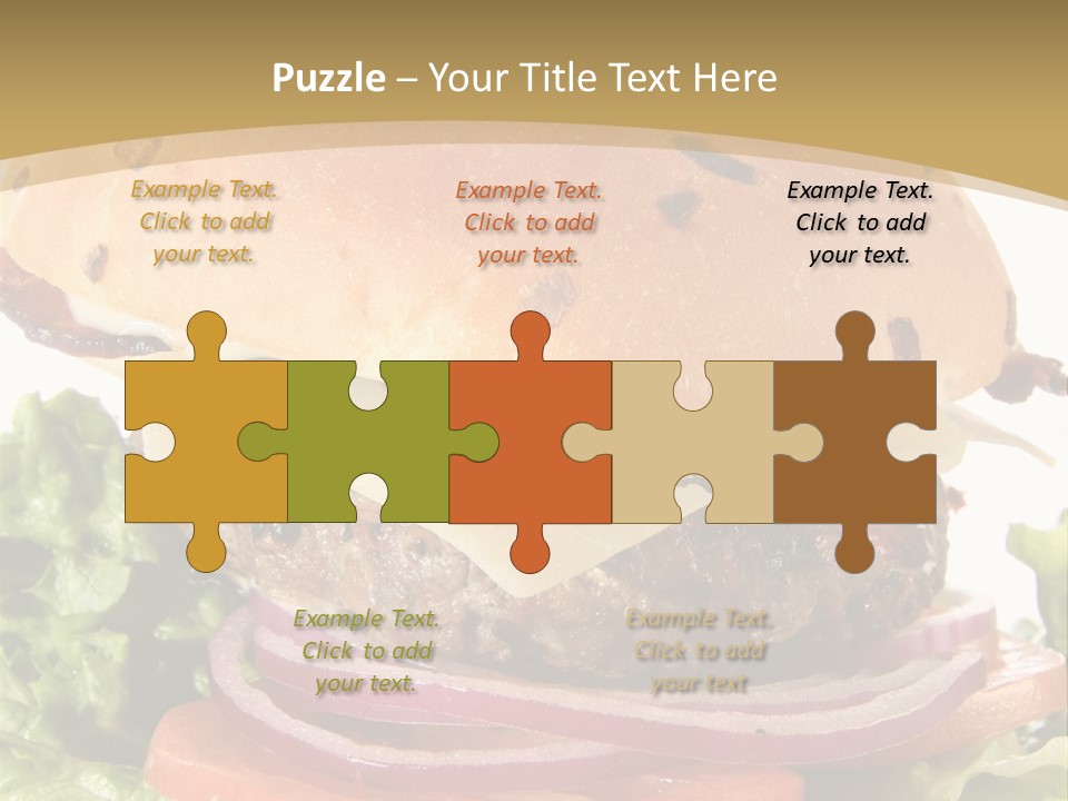 Food Cheeseburger Beef PowerPoint Template