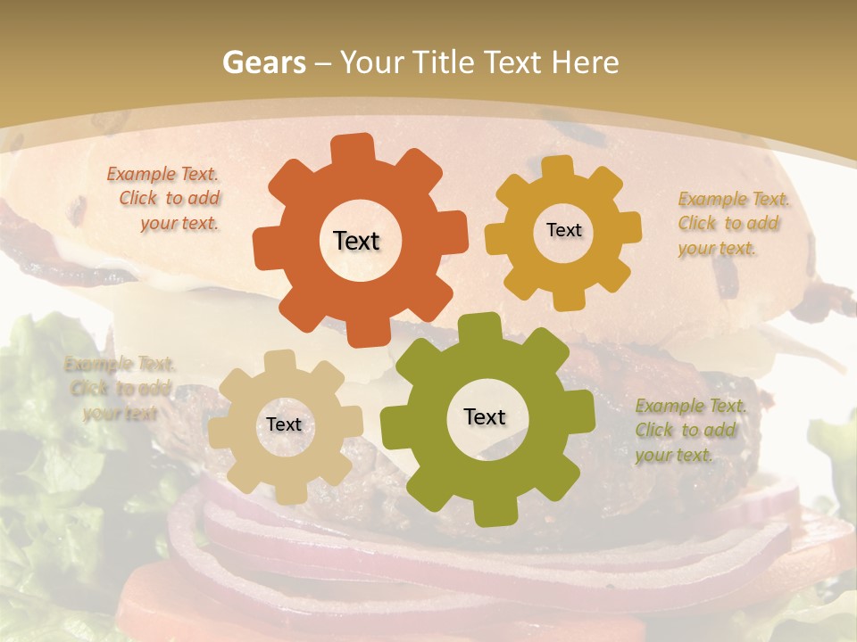 Food Cheeseburger Beef PowerPoint Template