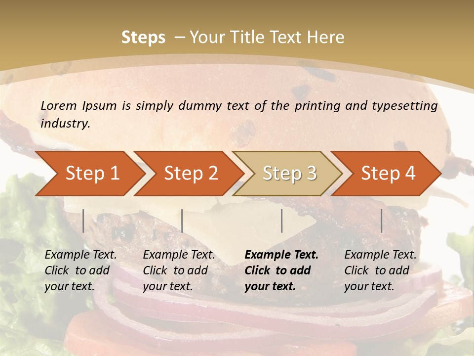 Food Cheeseburger Beef PowerPoint Template