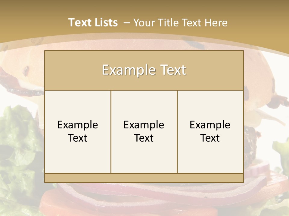 Food Cheeseburger Beef PowerPoint Template