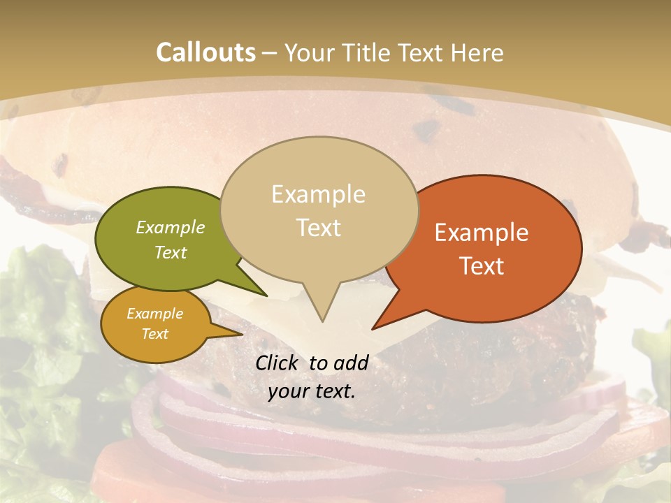 Food Cheeseburger Beef PowerPoint Template