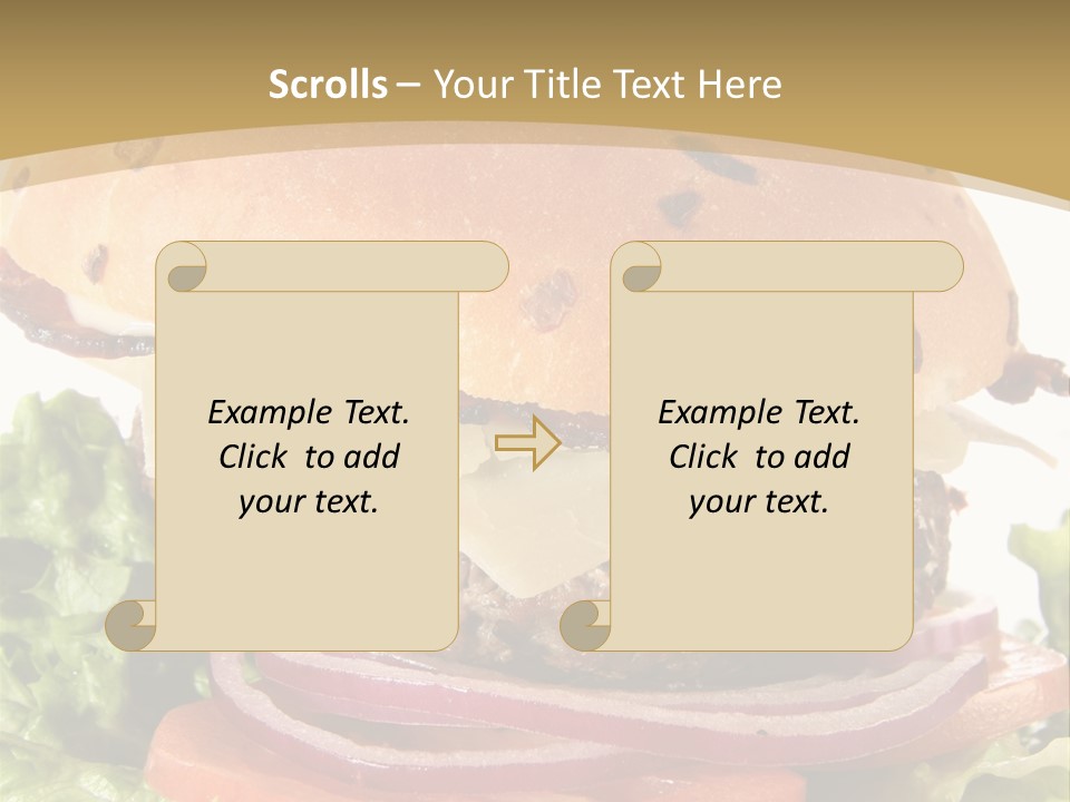 Food Cheeseburger Beef PowerPoint Template