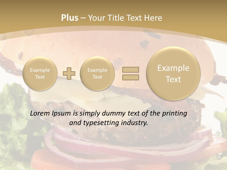 Food Cheeseburger Beef PowerPoint Template