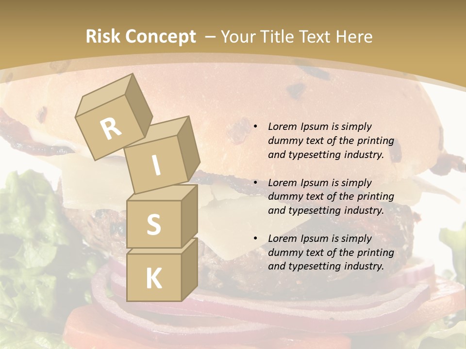 Food Cheeseburger Beef PowerPoint Template