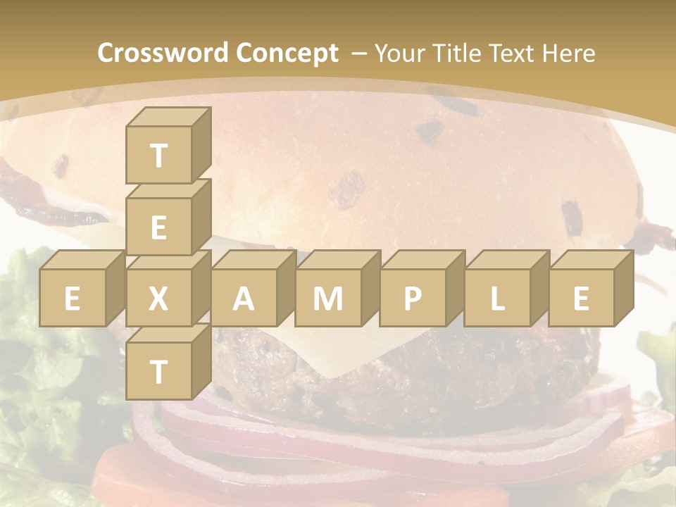 Food Cheeseburger Beef PowerPoint Template