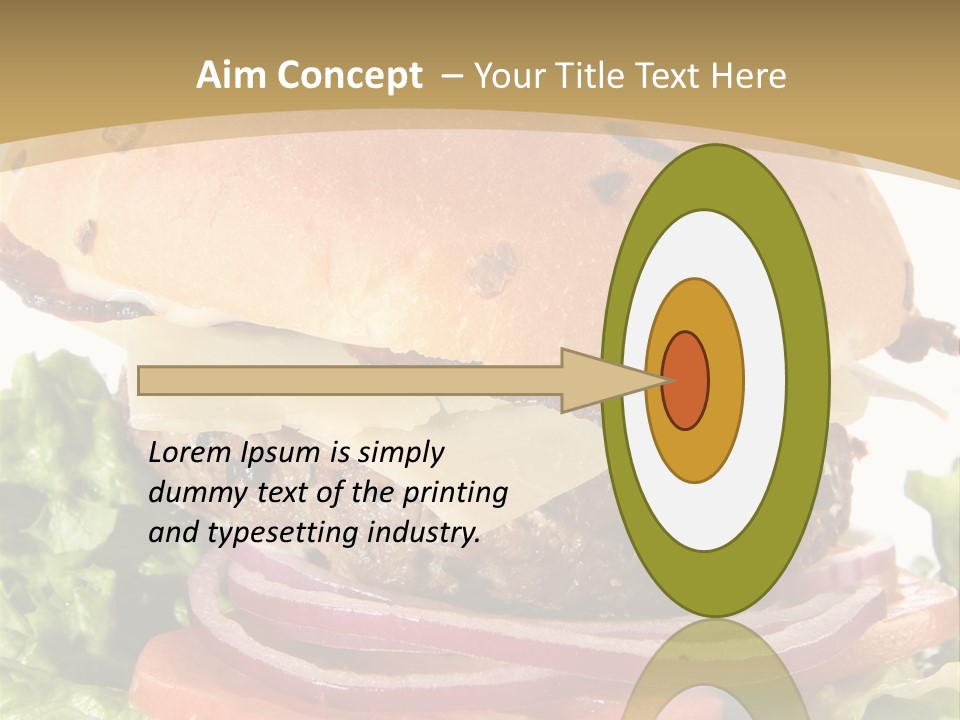 Food Cheeseburger Beef PowerPoint Template