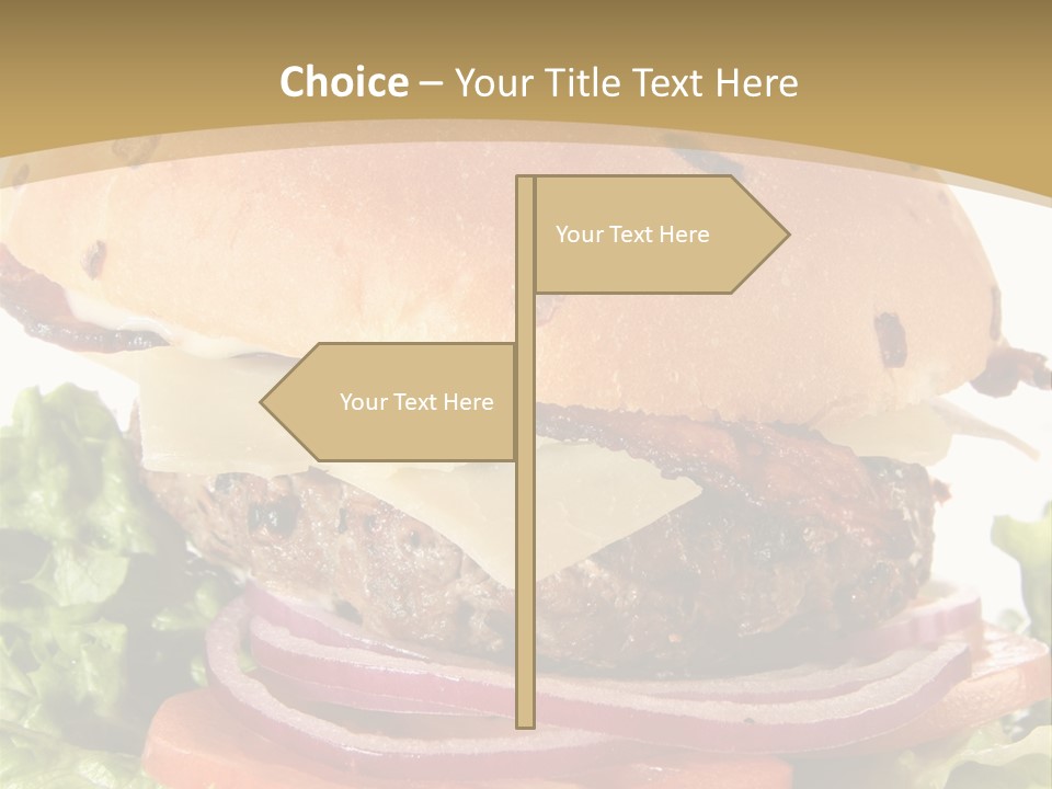 Food Cheeseburger Beef PowerPoint Template