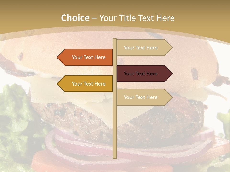 Food Cheeseburger Beef PowerPoint Template