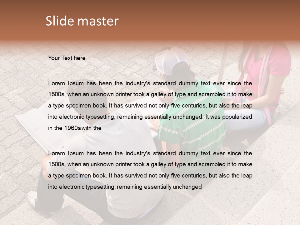 College Sunglasses Cap PowerPoint Template