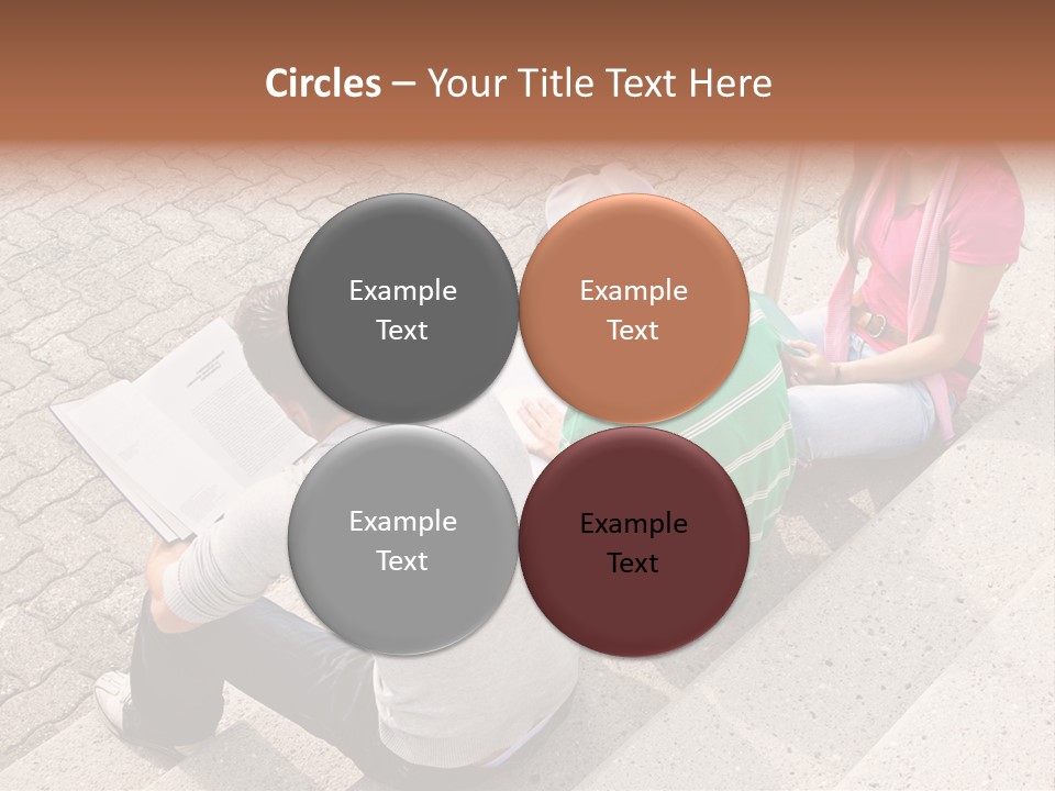 College Sunglasses Cap PowerPoint Template