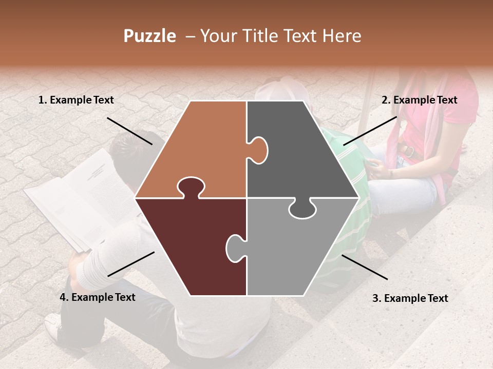 College Sunglasses Cap PowerPoint Template