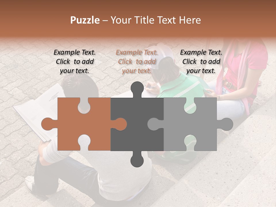 College Sunglasses Cap PowerPoint Template