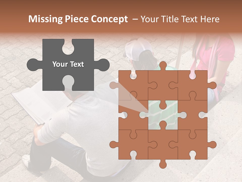 College Sunglasses Cap PowerPoint Template