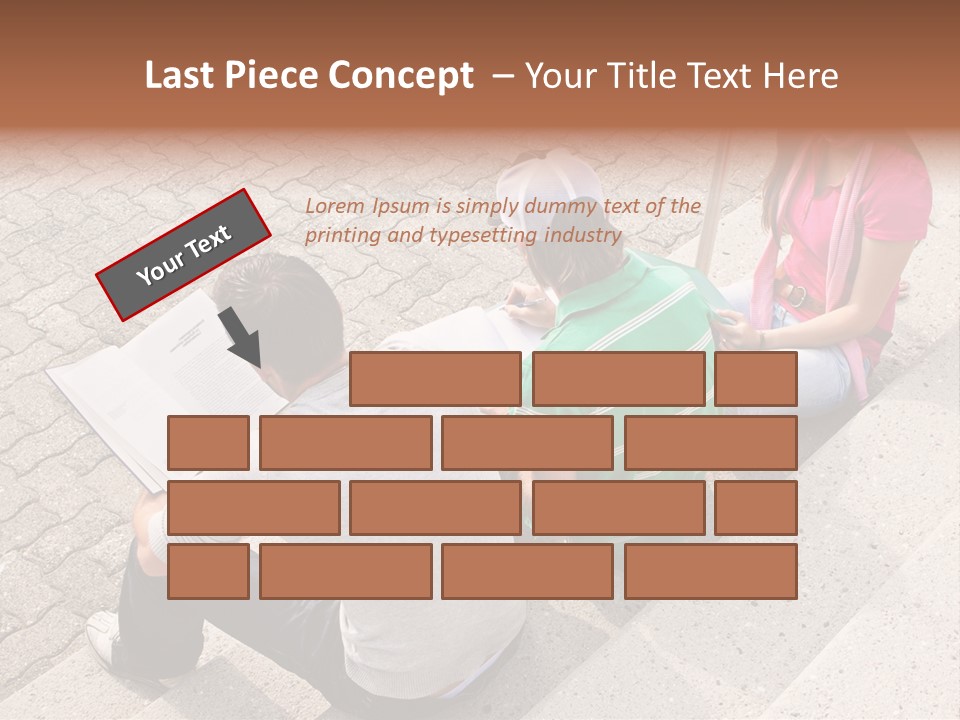 College Sunglasses Cap PowerPoint Template