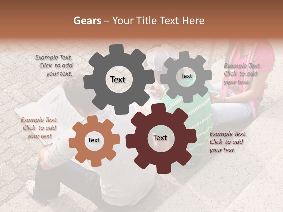 College Sunglasses Cap PowerPoint Template