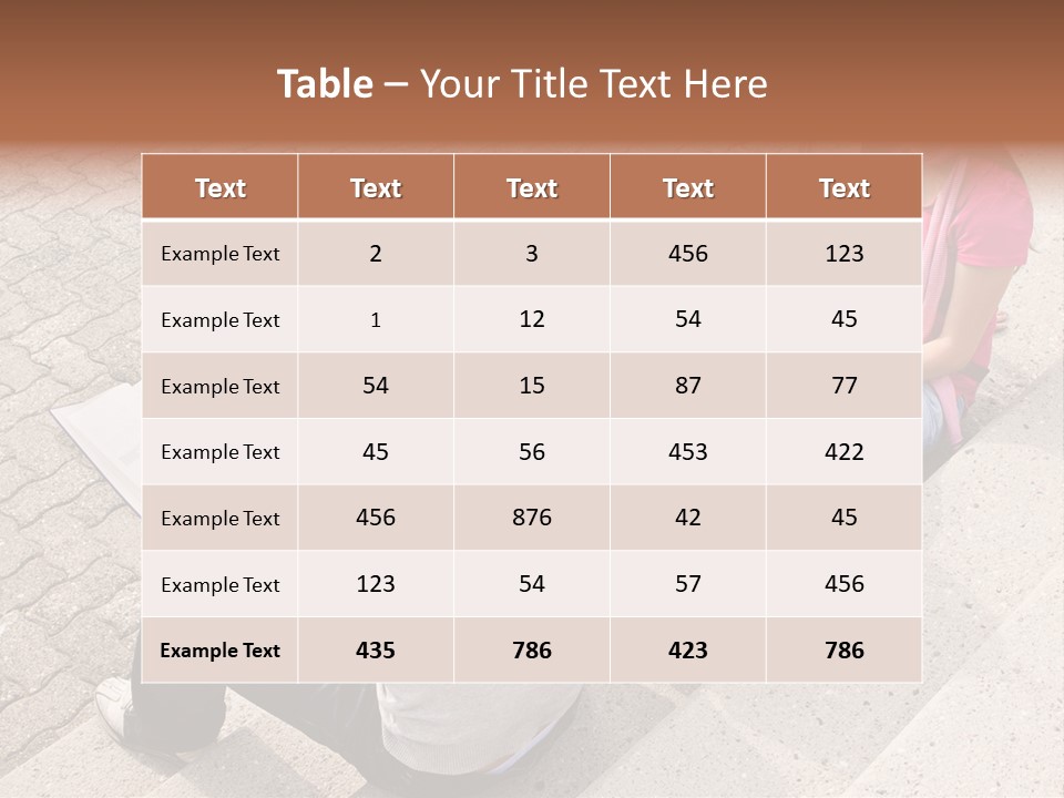 College Sunglasses Cap PowerPoint Template