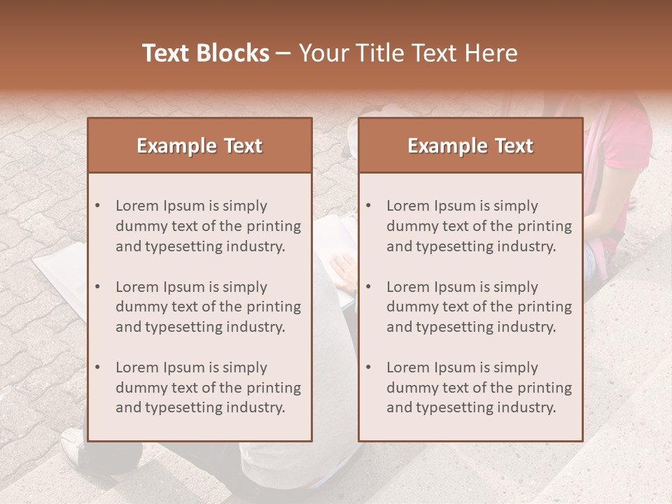 College Sunglasses Cap PowerPoint Template