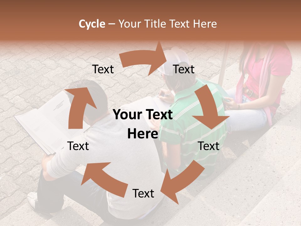 College Sunglasses Cap PowerPoint Template