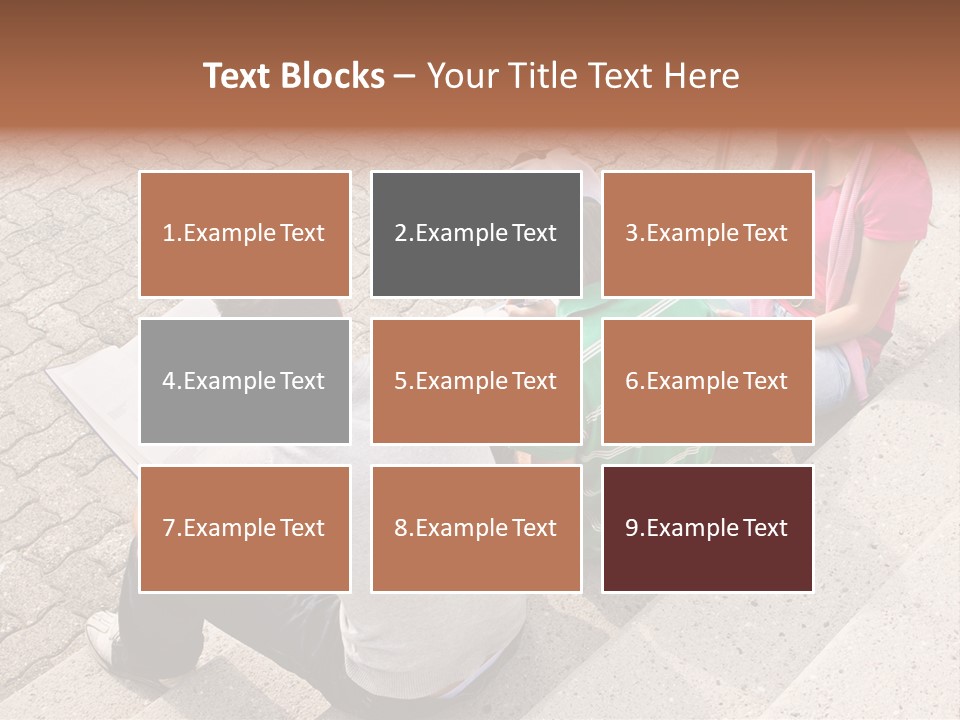 College Sunglasses Cap PowerPoint Template