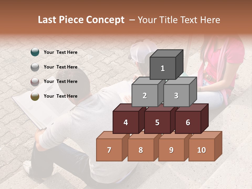 College Sunglasses Cap PowerPoint Template