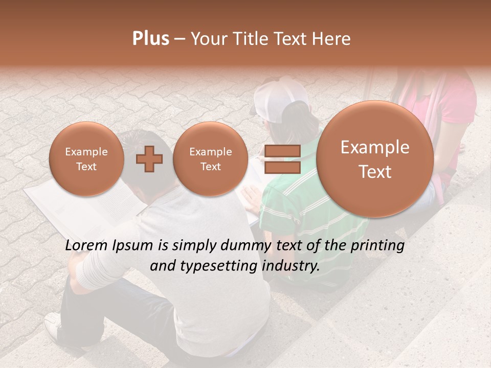 College Sunglasses Cap PowerPoint Template
