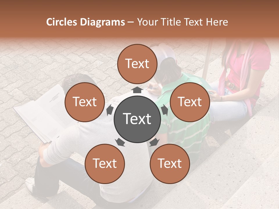 College Sunglasses Cap PowerPoint Template