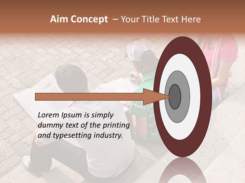 College Sunglasses Cap PowerPoint Template