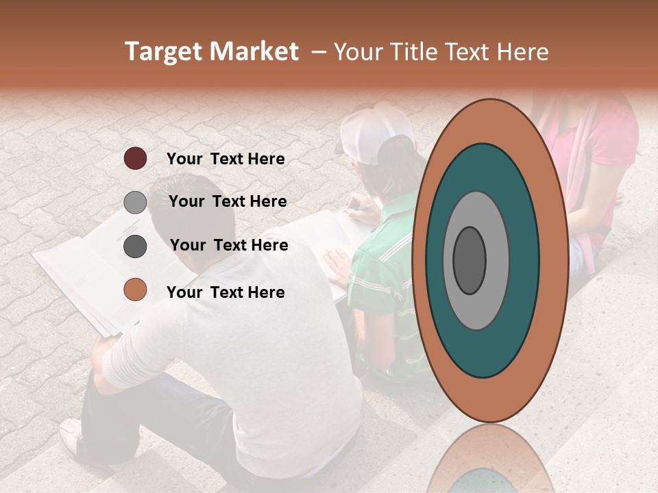 College Sunglasses Cap PowerPoint Template