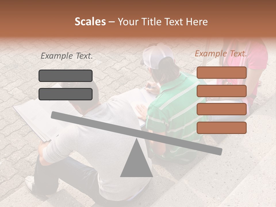 College Sunglasses Cap PowerPoint Template