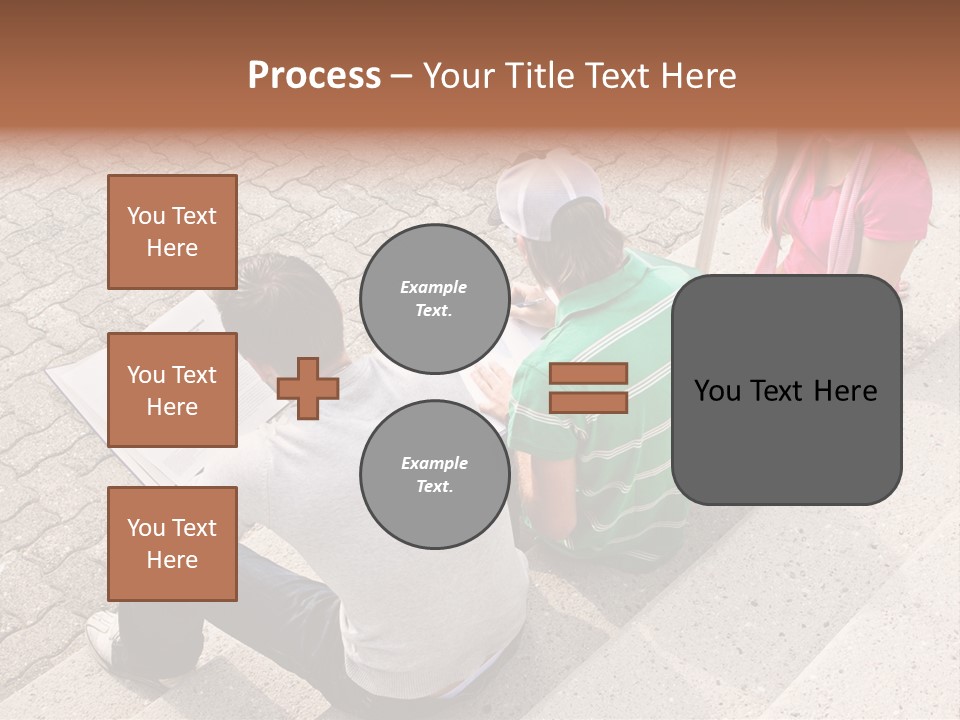College Sunglasses Cap PowerPoint Template