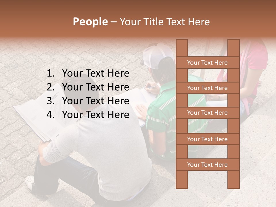 College Sunglasses Cap PowerPoint Template