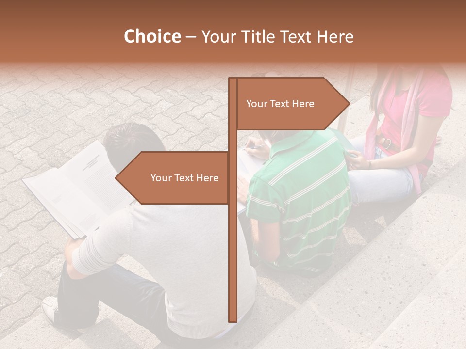 College Sunglasses Cap PowerPoint Template