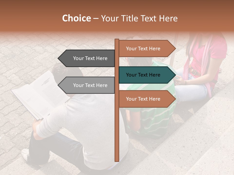 College Sunglasses Cap PowerPoint Template