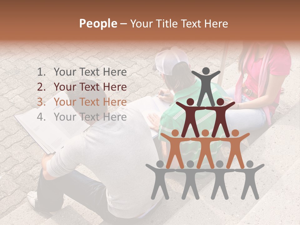 College Sunglasses Cap PowerPoint Template