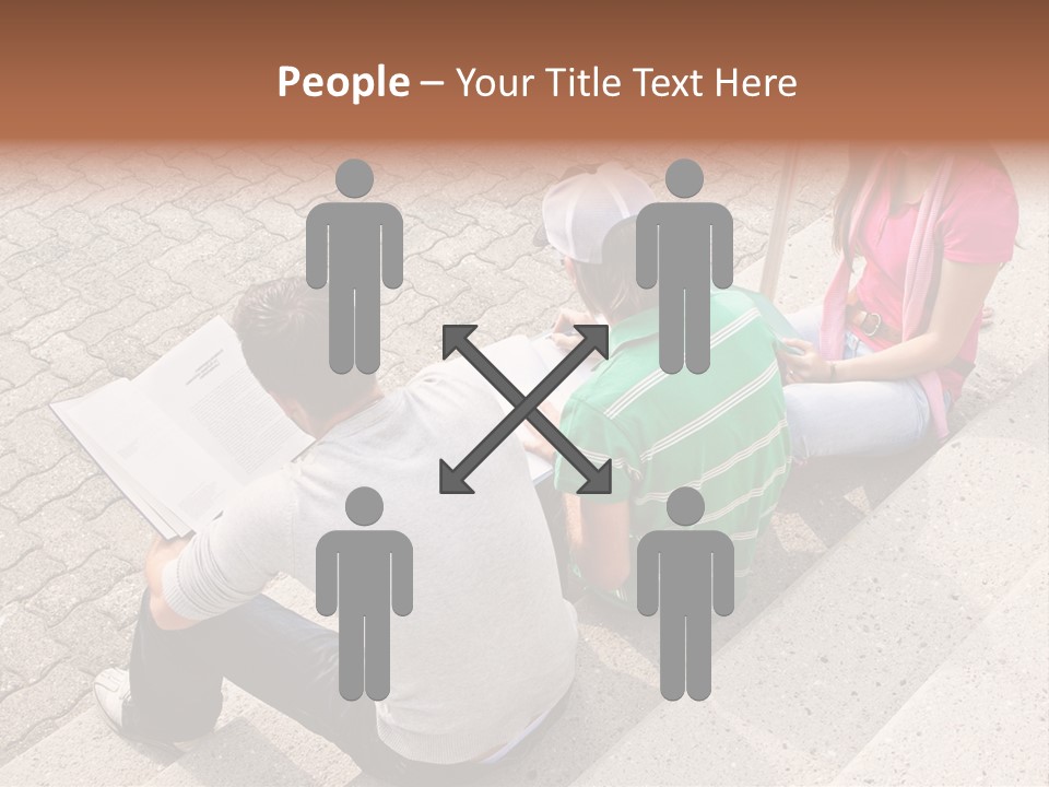 College Sunglasses Cap PowerPoint Template