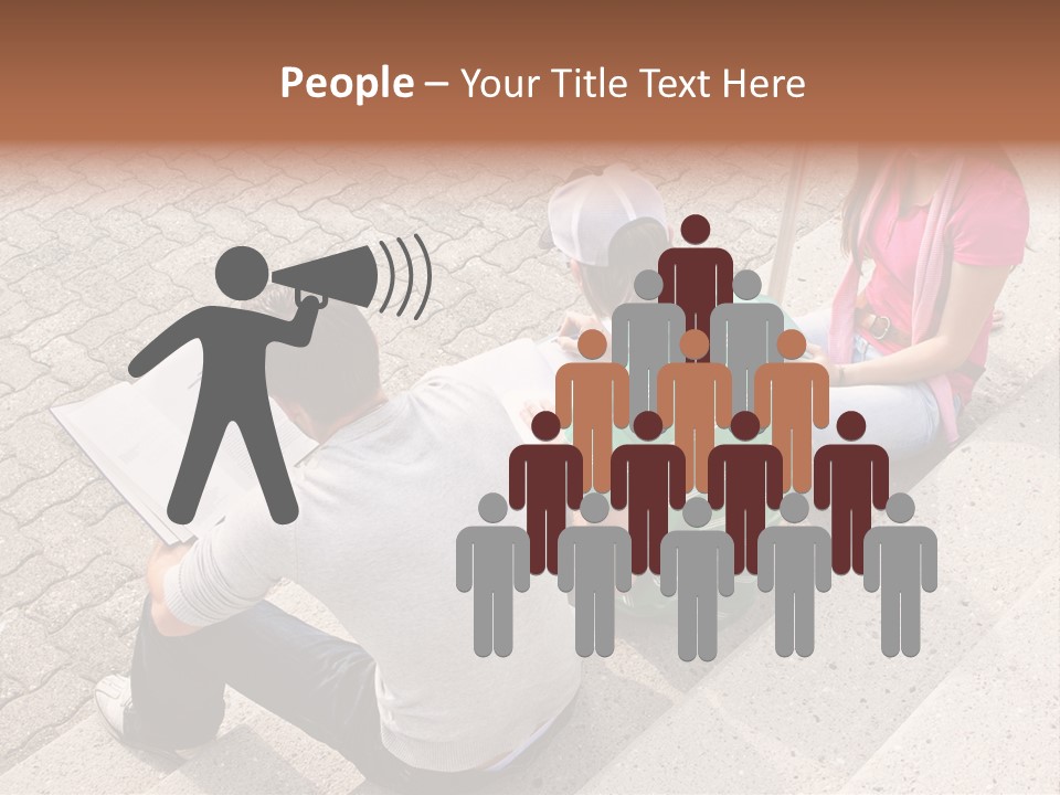 College Sunglasses Cap PowerPoint Template