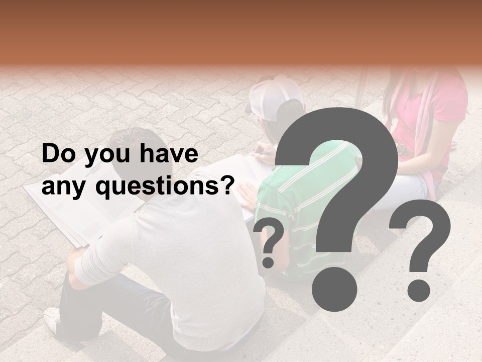 College Sunglasses Cap PowerPoint Template