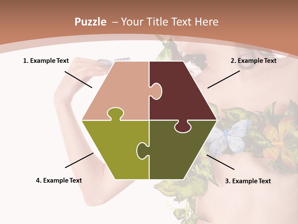 Nymph Floral Pretty PowerPoint Template