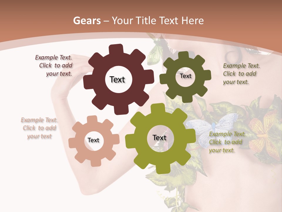 Nymph Floral Pretty PowerPoint Template