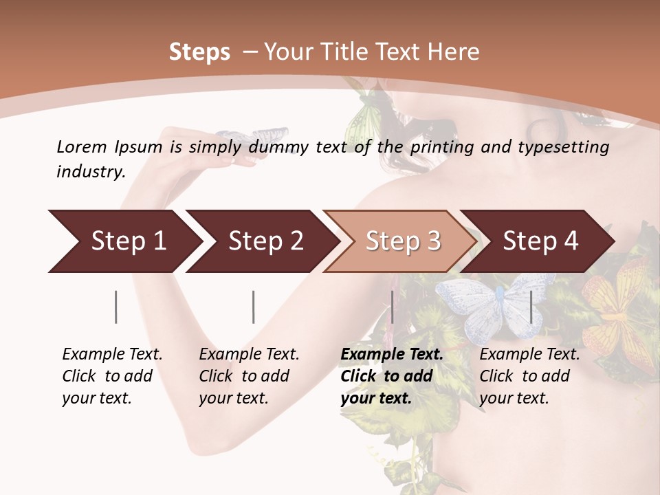 Nymph Floral Pretty PowerPoint Template