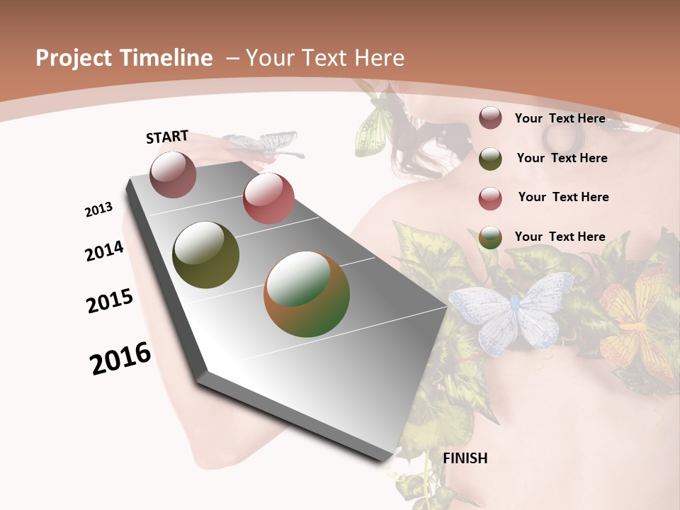 Nymph Floral Pretty PowerPoint Template