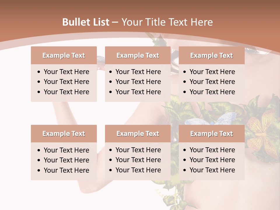 Nymph Floral Pretty PowerPoint Template