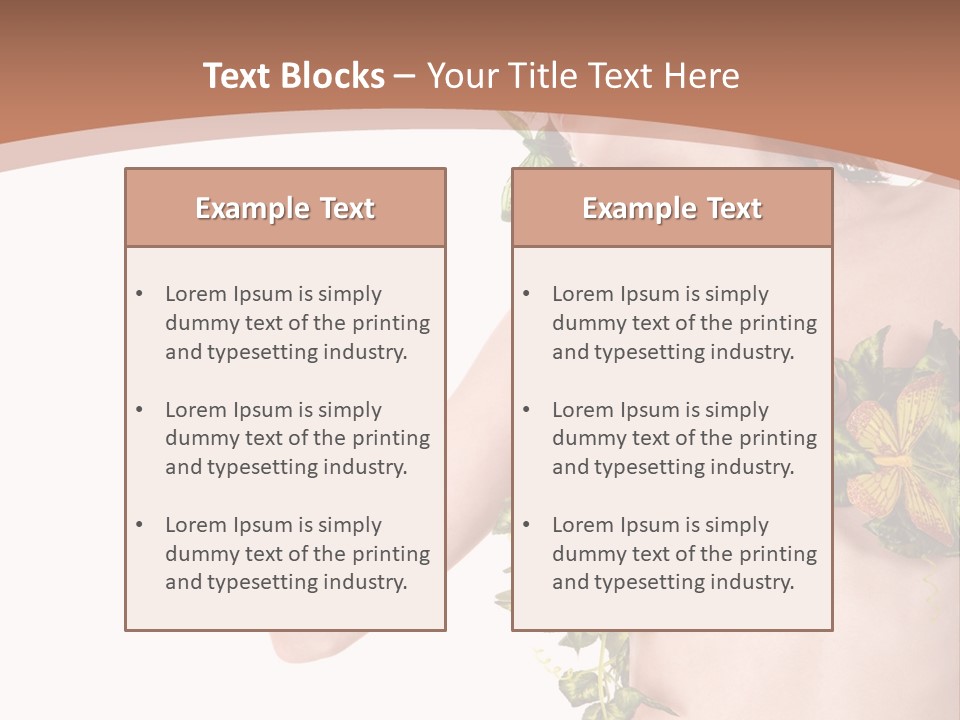 Nymph Floral Pretty PowerPoint Template