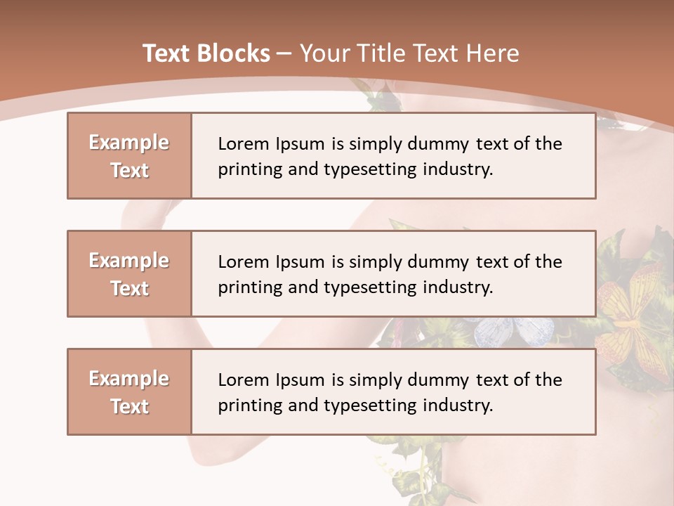 Nymph Floral Pretty PowerPoint Template