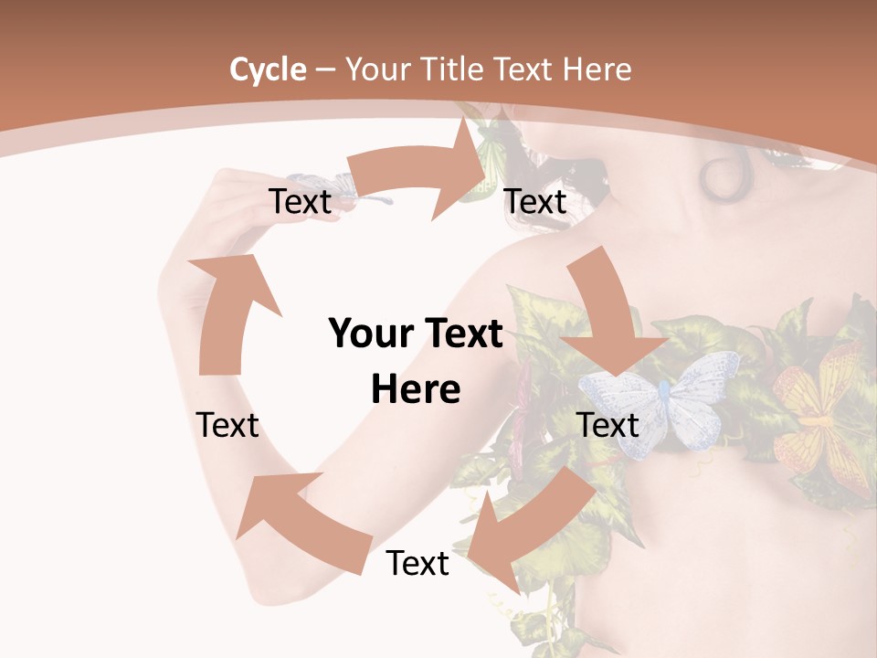 Nymph Floral Pretty PowerPoint Template