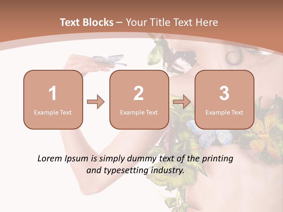 Nymph Floral Pretty PowerPoint Template