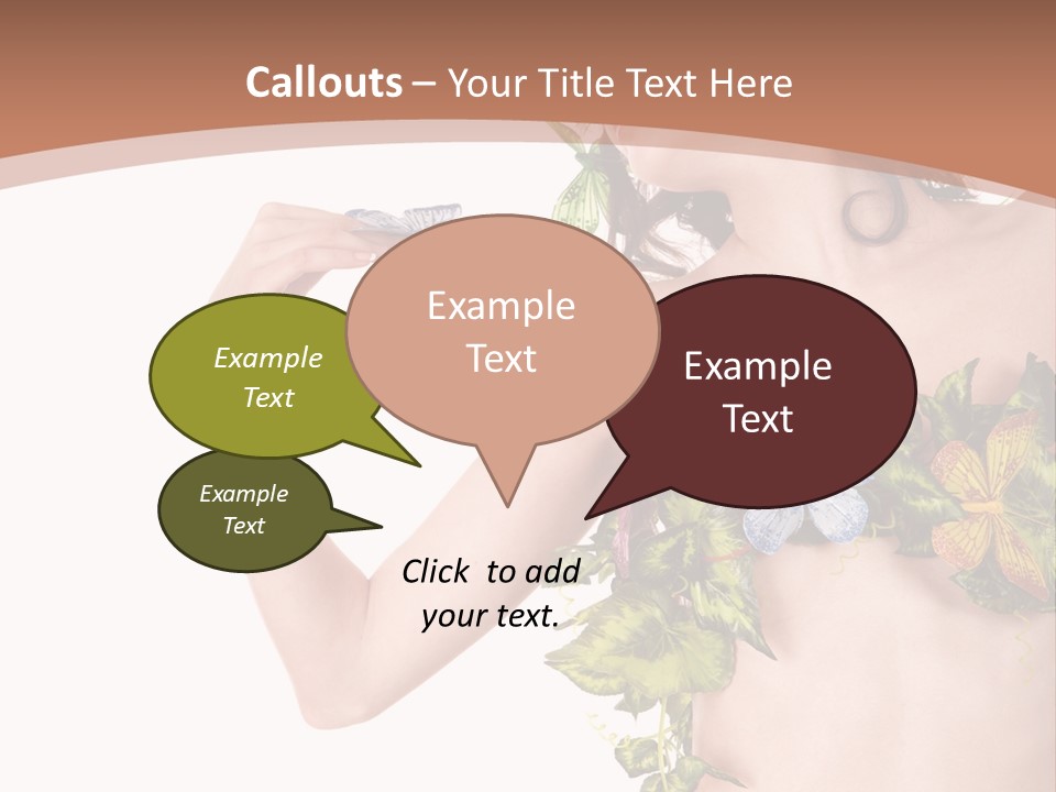 Nymph Floral Pretty PowerPoint Template