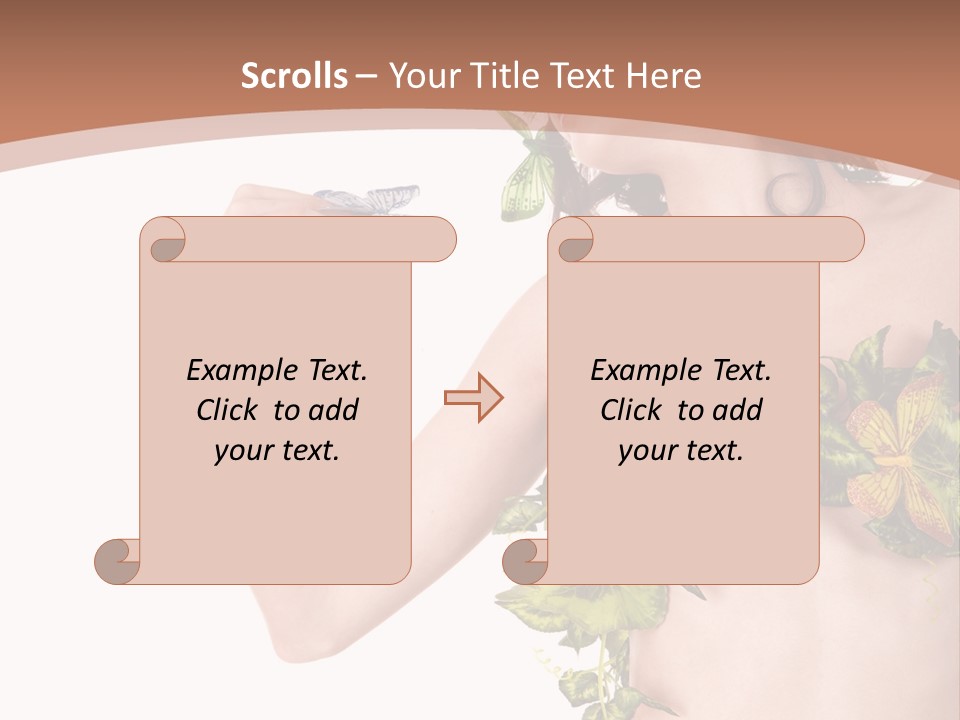 Nymph Floral Pretty PowerPoint Template