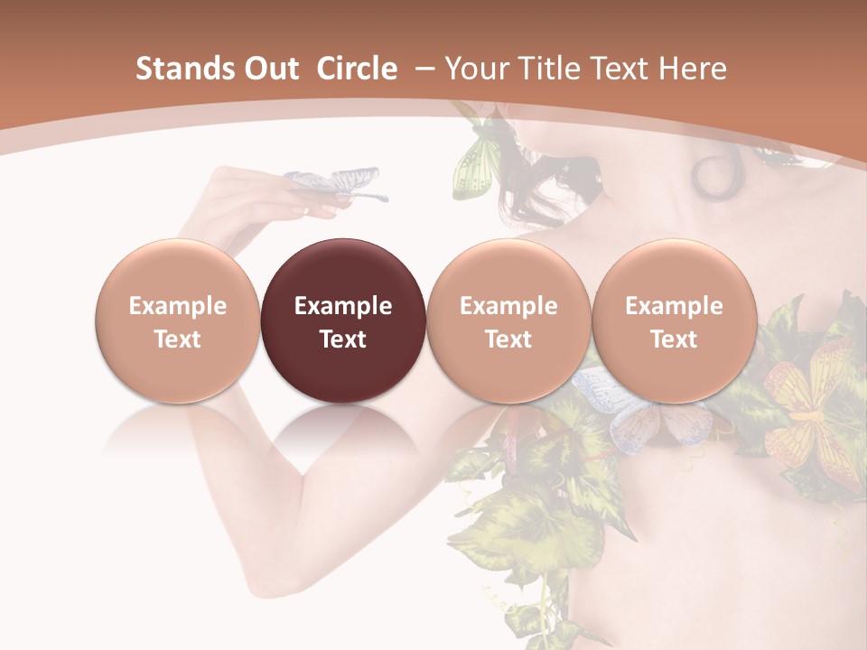 Nymph Floral Pretty PowerPoint Template