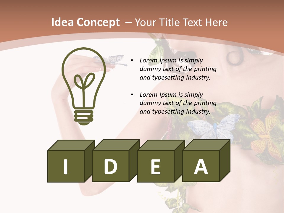 Nymph Floral Pretty PowerPoint Template